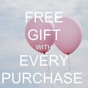Love shopping? 🛍 Free gift with ANY purchase! 💝